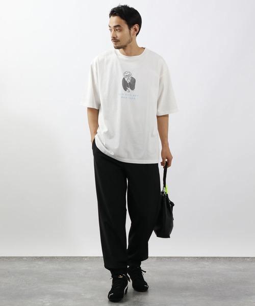 BAYFLOW(ベイフロー)の「ハンドペイントプリントTシャツ(Tシャツ/カットソー・メンズ・イエロー/チャコールグレー/オフホワイト・MEDIUM/LARGE)」の11枚目の写真