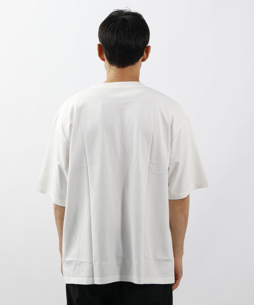 BAYFLOW(ベイフロー)の「ハンドペイントプリントTシャツ(Tシャツ/カットソー・メンズ・イエロー/チャコールグレー/オフホワイト・MEDIUM/LARGE)」の4枚目の写真
