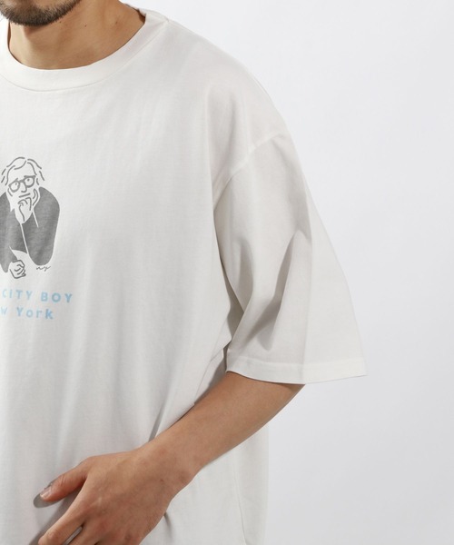 BAYFLOW(ベイフロー)の「ハンドペイントプリントTシャツ(Tシャツ/カットソー・メンズ・イエロー/チャコールグレー/オフホワイト・MEDIUM/LARGE)」の19枚目の写真