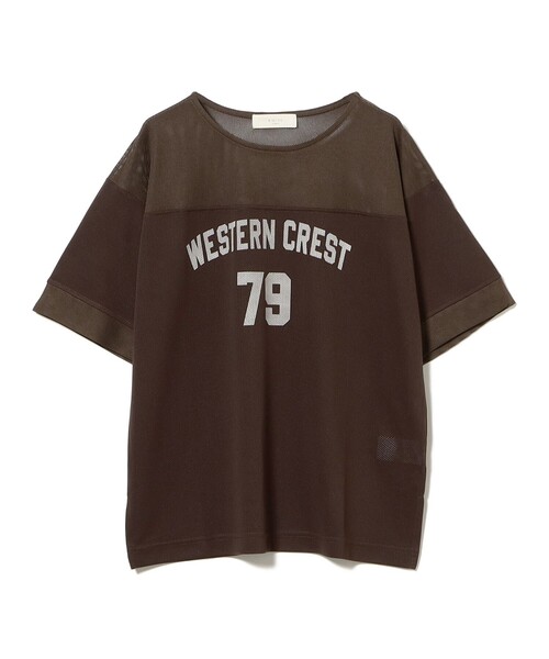 B:MING by BEAMS(ビーミングバイビームス)の「メッシュ ナンバー Tシャツ(Tシャツ/カットソー・レディース・チャコールグレー/ホワイト/ブラウン・ONE SIZE)」の13枚目の写真