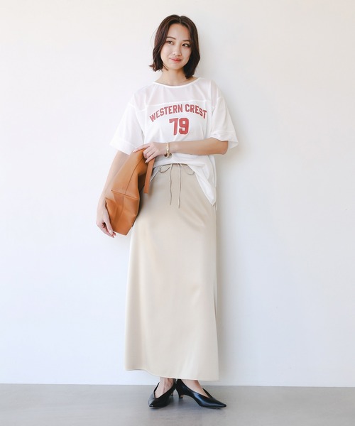 B:MING by BEAMS(ビーミングバイビームス)の「メッシュ ナンバー Tシャツ(Tシャツ/カットソー・レディース・チャコールグレー/ホワイト/ブラウン・ONE SIZE)」の22枚目の写真