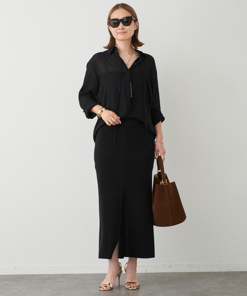 Deuxieme Classe(ドゥーズィエムクラス)の「*shake code スリットスカート(スカート・レディース・ブラック・34/36/38)」の9枚目の写真