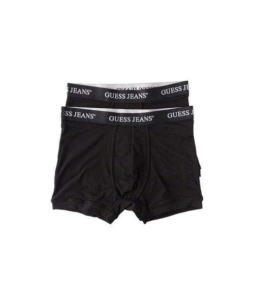 GUESS JEANS(ゲスジーンズ)の「GUESS JEANS/ゲスジーンズ GJ 2 PACK BOXER BRIEF ボクサーパンツ(ボクサーパンツ・メンズ・ブラック系/ブラック・L/M/S)」の1枚目の写真