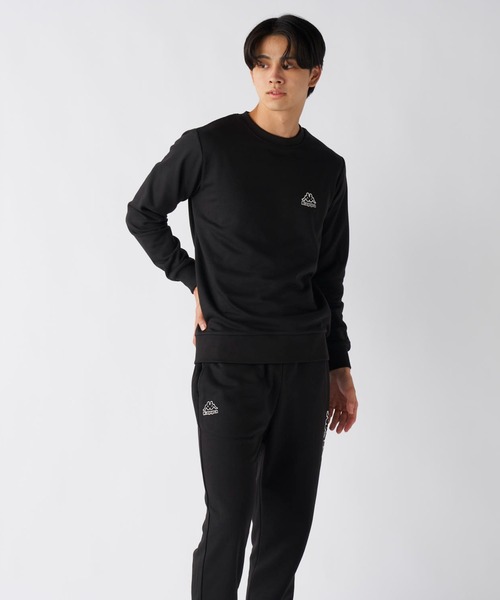 Kappa(カッパ)の「kappa/カッパ クルーネックスウェット(スウェット・メンズ・ブラック/杢グレー・LL/L/M)」の5枚目の写真