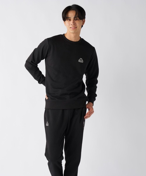 Kappa(カッパ)の「kappa/カッパ クルーネックスウェット(スウェット・メンズ・ブラック/杢グレー・LL/L/M)」の6枚目の写真