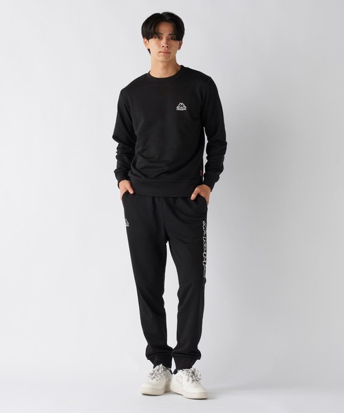 Kappa(カッパ)の「kappa/カッパ クルーネックスウェット(スウェット・メンズ・ブラック/杢グレー・LL/L/M)」の7枚目の写真