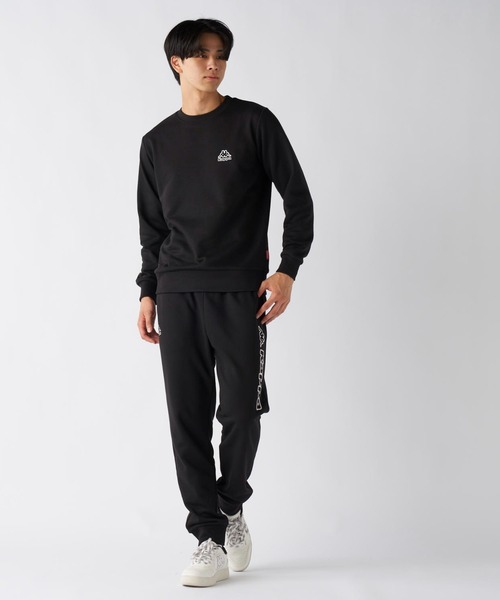 Kappa(カッパ)の「kappa/カッパ クルーネックスウェット(スウェット・メンズ・ブラック/杢グレー・LL/L/M)」の8枚目の写真