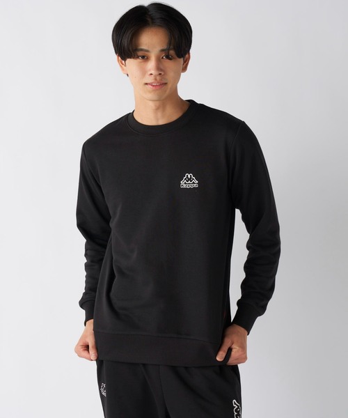Kappa(カッパ)の「kappa/カッパ クルーネックスウェット(スウェット・メンズ・ブラック/杢グレー・LL/L/M)」の4枚目の写真