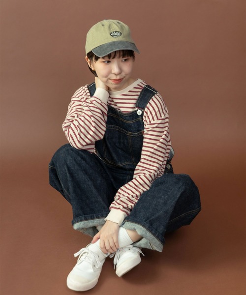 PAR ICI（パーリッシィ）の「製品染めパイルボーダー クルーネックプルオーバー（Tシャツ/カットソー・レディース・ベージュ/チャコールグレー/カーキ・FREE）」の20枚目の写真