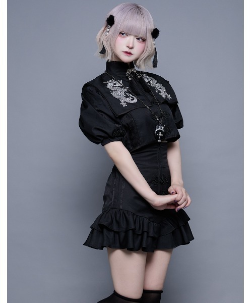 『ililil/イルイルイル』チャイナセットアップワンピース ililil/イルイルイル』【かわいさ極めチャイナ！セットアップ