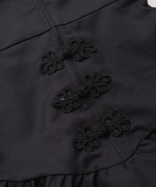 ililil（イルイルイル）の「『ililil/イルイルイル』【かわいさ極めチャイナ！セットアップ】チャイナセットアップワンピース（シャツワンピース・レディース・ブラック・FREE）」の18枚目の写真