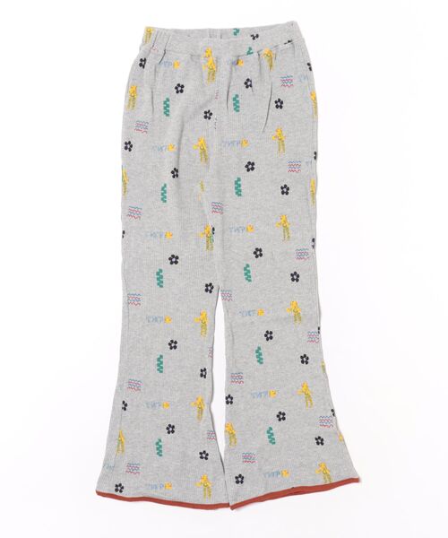 MARKEY'S(マーキーズ)の「総柄ワッフルパイピングフレア-パンツ/おとな(その他パンツ・レディース・杢グレー/レッド系その他/ブラウン系その他/ブラック系その他・160cm)」の2枚目の写真