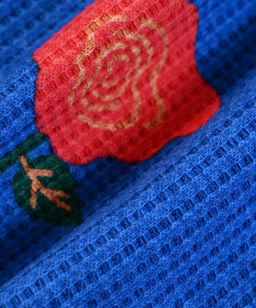 MARKEY'S(マーキーズ)の「総柄ワッフルパイピングフレア-パンツ/おとな(その他パンツ・レディース・杢グレー/レッド系その他/ブラウン系その他/ブラック系その他・160cm)」の21枚目の写真