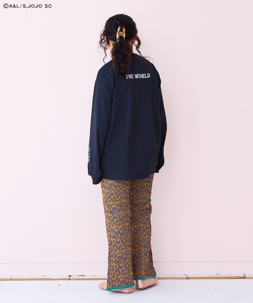 MARKEY'S(マーキーズ)の「総柄ワッフルパイピングフレア-パンツ/おとな(その他パンツ・レディース・杢グレー/レッド系その他/ブラウン系その他/ブラック系その他・160cm)」の13枚目の写真