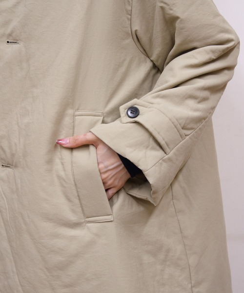 LE GLAZIK（ルグラジック）の「LE GLAZIK/ル グラジック　ショートコート　SHORT COAT　LG-A0753 TLL（ステンカラーコート・レディース・ベージュ/ブラック・36）」の12枚目の写真