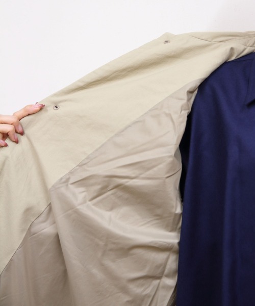 LE GLAZIK（ルグラジック）の「LE GLAZIK/ル グラジック　ショートコート　SHORT COAT　LG-A0753 TLL（ステンカラーコート・レディース・ベージュ/ブラック・36）」の13枚目の写真