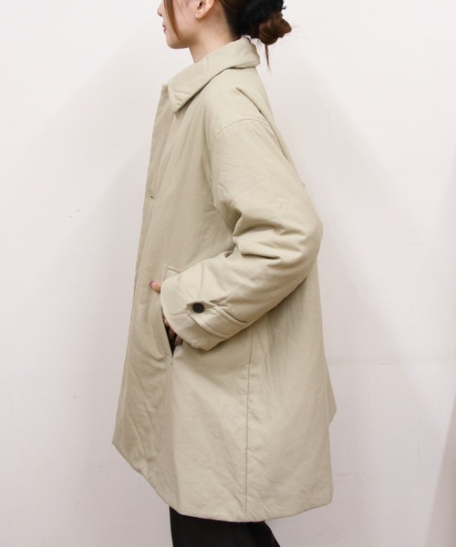 LE GLAZIK（ルグラジック）の「LE GLAZIK/ル グラジック　ショートコート　SHORT COAT　LG-A0753 TLL（ステンカラーコート・レディース・ベージュ/ブラック・36）」の7枚目の写真