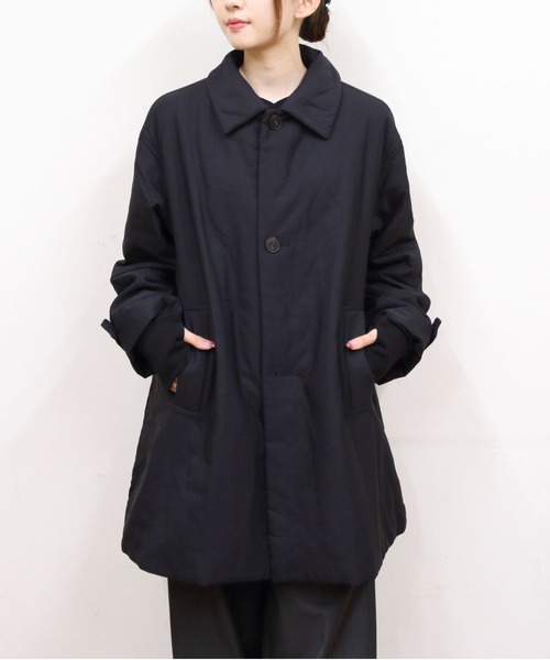 LE GLAZIK（ルグラジック）の「LE GLAZIK/ル グラジック　ショートコート　SHORT COAT　LG-A0753 TLL（ステンカラーコート・レディース・ベージュ/ブラック・36）」の15枚目の写真