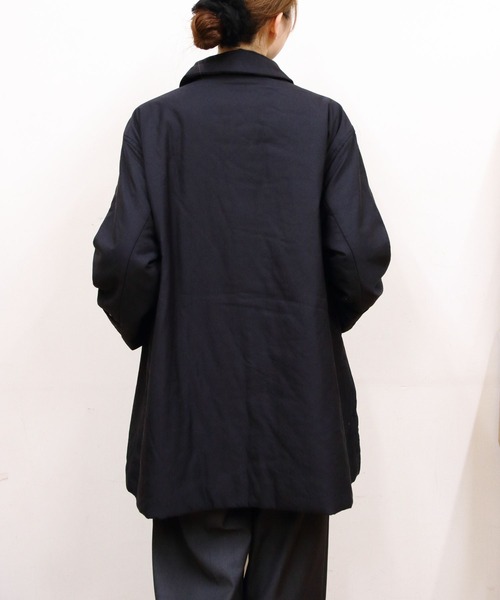 LE GLAZIK（ルグラジック）の「LE GLAZIK/ル グラジック　ショートコート　SHORT COAT　LG-A0753 TLL（ステンカラーコート・レディース・ベージュ/ブラック・36）」の10枚目の写真