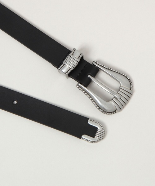 RAGEBLUE（レイジブルー）の「ヴィンテージライクウエスタンベルト（ベルト・レディース・ブラック・FREE）」の5枚目の写真