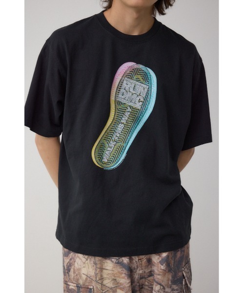 AZUL by moussy(アズールバイマウジー)の「RUN DMC ビンテージラップ半袖TEE(Tシャツ/カットソー・メンズ・ブラック/ホワイト・FREE)」の2枚目の写真