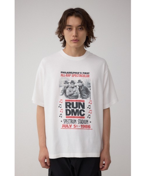 AZUL by moussy(アズールバイマウジー)の「RUN DMC ビンテージラップ半袖TEE(Tシャツ/カットソー・メンズ・ブラック/ホワイト・FREE)」の6枚目の写真