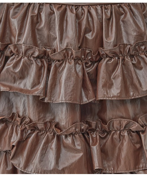 PEACH JOHN（ピーチジョン）の「フリルミニスカート（スカート・レディース・ブラック/ブラウン・ONE SIZE）」の21枚目の写真