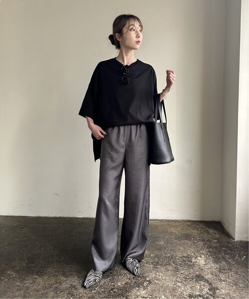 未使用に近い✨コグザビッグスモーク　半袖カットソー　ブラック COGTHEBIGSMOKE/コグザビッグスモーク】EX.JOLIE TOP/ドルマン