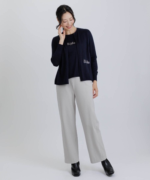 新品未使用のピッコーネのアンサンブル風ニット アンサンブル風2WAY刺繍ニット（ニット/セーター）｜STUDIO PICONE