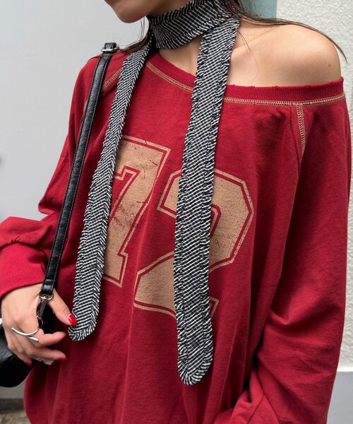 CIAOPANIC（チャオパニック）の「フリルネクタイ（その他小物・レディース・ブラック/チャコールグレー/グリーン/ホワイト/ネイビー・FREE）」の19枚目の写真