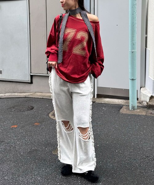 CIAOPANIC（チャオパニック）の「フリルネクタイ（その他小物・レディース・ブラック/チャコールグレー/グリーン/ホワイト/ネイビー・FREE）」の17枚目の写真