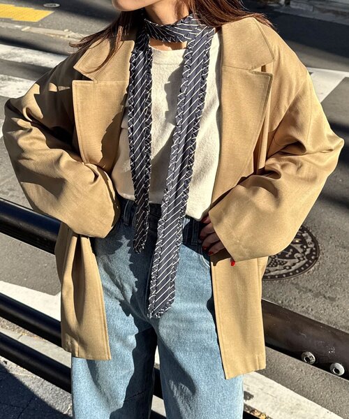 CIAOPANIC（チャオパニック）の「フリルネクタイ（その他小物・レディース・ブラック/チャコールグレー/グリーン/ホワイト/ネイビー・FREE）」の8枚目の写真