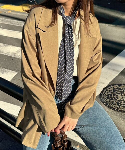 CIAOPANIC（チャオパニック）の「フリルネクタイ（その他小物・レディース・ブラック/チャコールグレー/グリーン/ホワイト/ネイビー・FREE）」の7枚目の写真