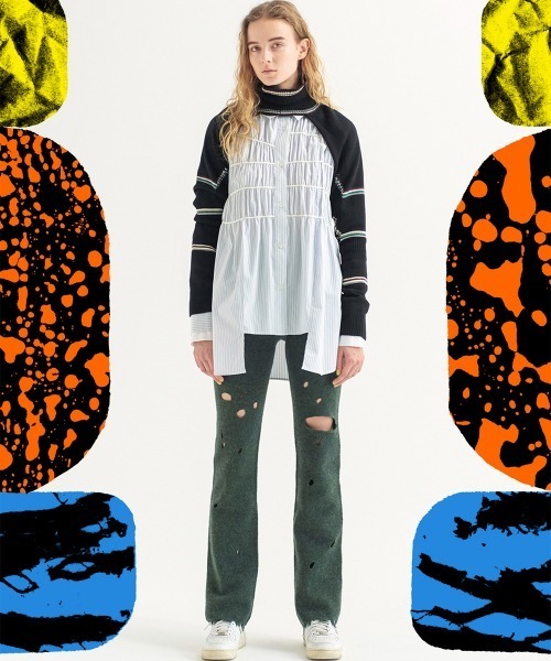 soduk（スドーク）の「hide and seek knit trousers（その他パンツ