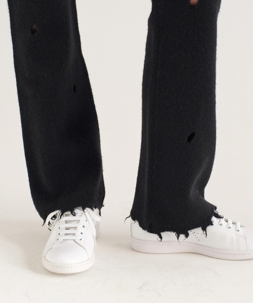 soduk（スドーク）の「【soduk】hide and seek knit trousers（その他パンツ・レディース・グリーン/ブラック/グレー・ONE SIZE）」の5枚目の写真