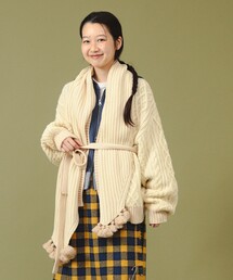 BEAMS BOY | 3ゲージ 2トーン アラン カーディガン(カーディガン/ボレロ)