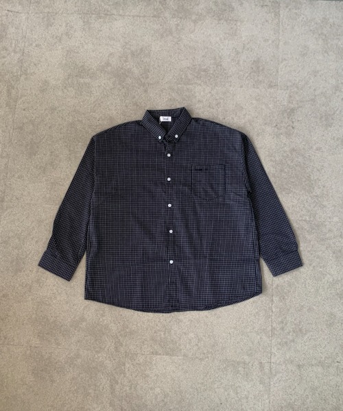 lilful(リルフル)の「チェック柄 オーバーシルエットシャツ(シャツ/ブラウス・レディース・ブラック・L/M)」の22枚目の写真