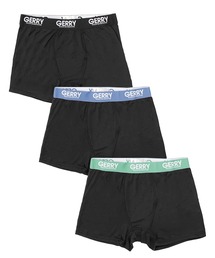 GERRY（ジェリー）の「GERRY ジェリー ボクサーパンツ ポリエステルベア天 ストレッチ 吸汗速乾 ロゴ入り 3枚セット ボクサーブリーフ下着（ボクサーパンツ）」
