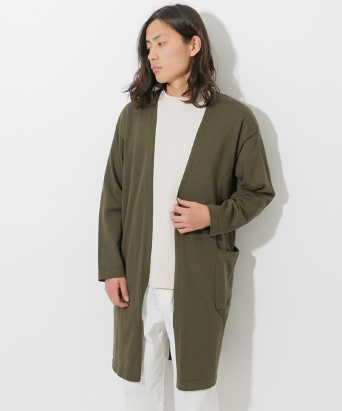 SENSE OF PLACE by URBAN RESEARCH（センスオブプレイスバイアーバンリサーチ）の「【A】ロングカーディガン（カーディガン/ボレロ・メンズ・オリーブ/グレー/ネイビー・L/M）」の3枚目の写真