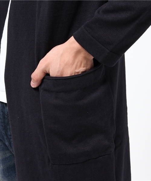 SENSE OF PLACE by URBAN RESEARCH（センスオブプレイスバイアーバンリサーチ）の「【A】ロングカーディガン（カーディガン/ボレロ・メンズ・オリーブ/グレー/ネイビー・L/M）」の8枚目の写真