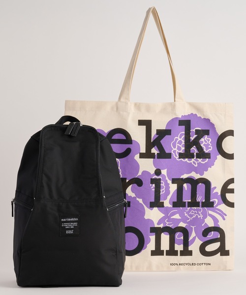 marimekko(マリメッコ)の「【ノベルティ付】Roadie / METRO Backpack(バックパック/リュック・レディース・ブラック・FREE)」の1枚目の写真