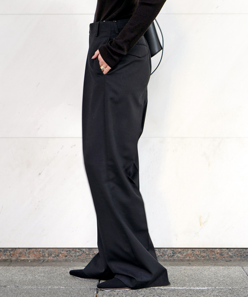 セール】【TONYWACK/トニーワック】Light Wool Pleated Wide Trouser