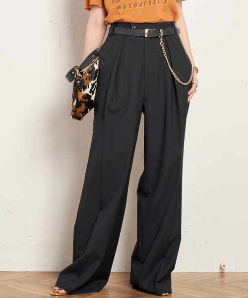 セール】【TONYWACK/トニーワック】Light Wool Pleated Wide Trouser