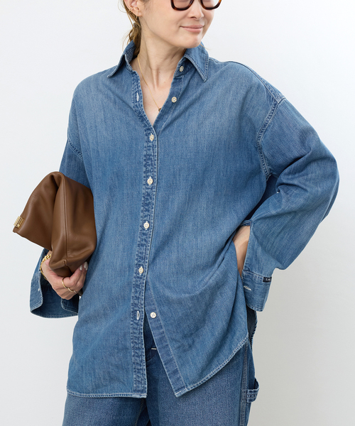 美品 24AW Lee × Deuxieme Classe 別注　デニムシャツ 新品 ドゥーズィエムクラス 別注 Lee デニムシャツ - メルカリ