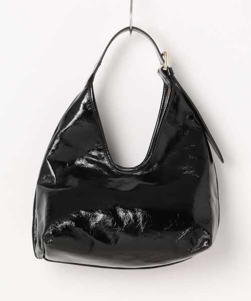 CHRISTIAN VILLA(クリスチャンヴィラ)の「【CHRISTIAN VILLA】レザーショルダーバッグ(Q56456)(ショルダーバッグ・レディース・ブラック・ALL)」の2枚目の写真