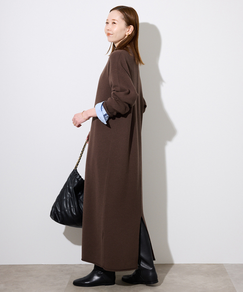 セール】《WEB限定/追加》ウォッシャブルスムース ニットワンピース