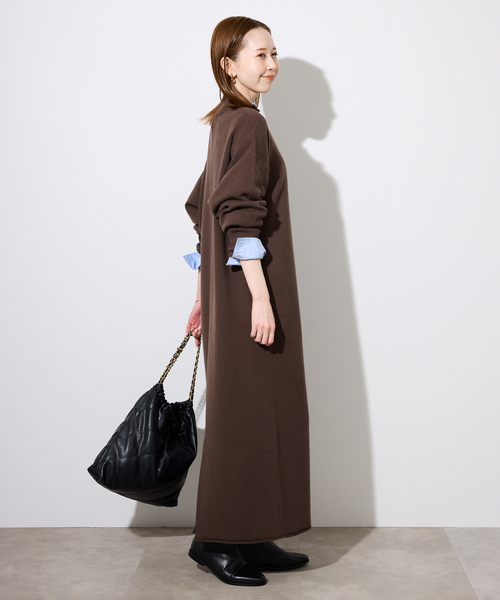 セール】《WEB限定/追加》ウォッシャブルスムース ニットワンピース