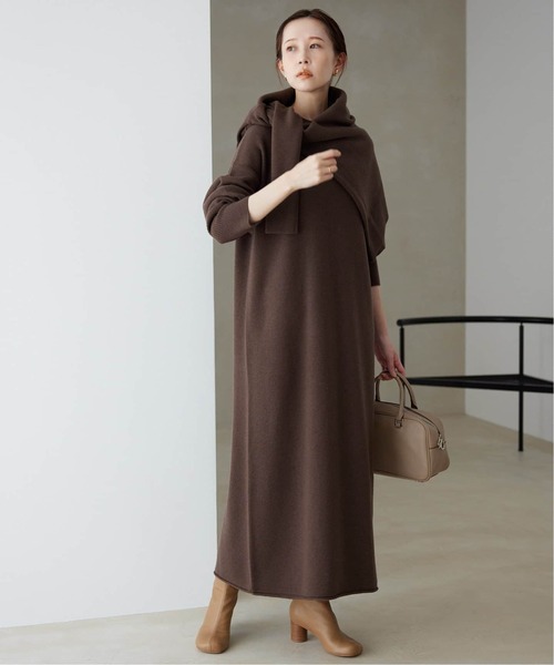 WEB限定/追加》ウォッシャブルスムース ニットワンピース（ワンピース