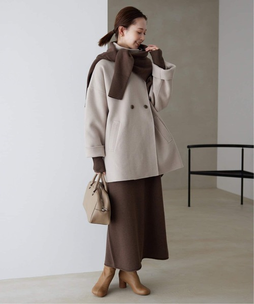 SLOBE IENA(スローブイエナ)の「《WEB限定/追加》ウォッシャブルスムース ニットワンピース(ワンピース・レディース・ブラック/ブラウン・FREE)」の10枚目の写真