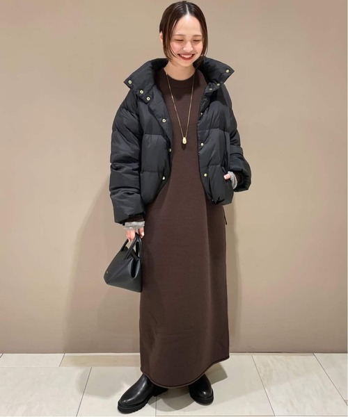 SLOBE IENA(スローブイエナ)の「《WEB限定/追加》ウォッシャブルスムース ニットワンピース(ワンピース・レディース・ブラック/ブラウン・FREE)」の18枚目の写真